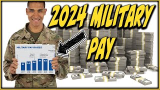 2024 Military Pay chart  What will you make [upl. by Ace]