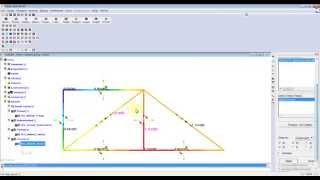 MSC Nastran  Stress and Deflection analysis of Simple Truss [upl. by Stav]