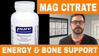 Pure Encapsulations Magnesium Citrate Review  Highly Absorbable Magnesium Supplement  Heart Health [upl. by Nnahsal]