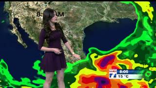 Fannia Lozano y el Clima Info7 Matutino 15Oct2014 0800 AM Full HD [upl. by Valda]