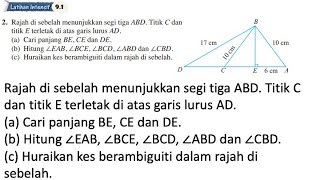 Latihan Intensif 91 No 2  Bab 9 Penyelesaian segi tiga  91 Petua Sinus  Add Maths Form 4 [upl. by Belford]