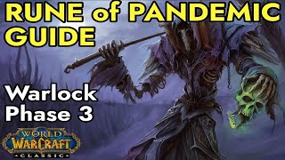 Warlock Rune of Pandemic Guide  WoW Classic SoD [upl. by Atilrac]