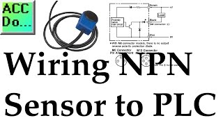 Wiring NPN Sensor to PLC [upl. by Adnawak417]