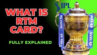 What is RTM Card in IPL Auction 2025  Fully explained in Hindi about IPL Auction [upl. by Navy]