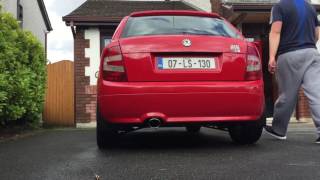 Skoda fabia vrs straight pipe start up [upl. by Hahcim]