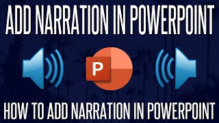 How to AddRecord Audio Narration to Slides in Microsoft PowerPoint [upl. by Selegna]