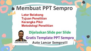 Membuat PPT Sempro Tutorial Slide per Slide [upl. by Annovahs]