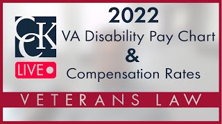 2022 VA Disability Pay Chart and Compensation Rates [upl. by Nirac]