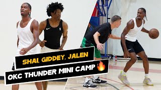 OKC Thunder Mini Camp NBA run 🔥 Shai Giddey Jalen [upl. by Thurlough]