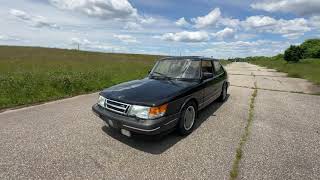 1993 Saab 900 Turbo Commemorative Edition Walkaround Video [upl. by Sartin]