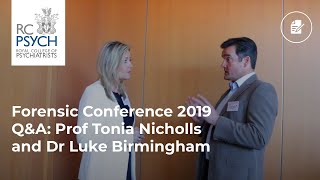 Forensic Conference 2019 QampA Prof Tonia Nicholls and Dr Luke Birmingham [upl. by Honig]