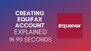 How To Create Equifax Account 2024 [upl. by Eillas]