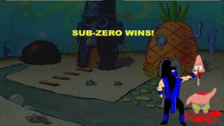 Subzero vs Spongebob Flash Cs4 animation original [upl. by Nauq866]