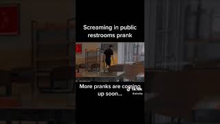 screaming in public restrooms prank POLICE CALLED I GOT ARRESTED [upl. by Ardnaeel771]