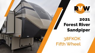 2021 Sandpiper 38FKOK Fifth Wheel WalkThrough [upl. by Nimajeb12]