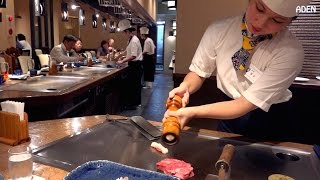 Okinawa Beef Teppanyaki  Gourmet Food in Japan [upl. by Llenrep]