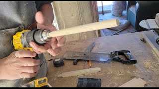 Como hacer bastones de madera [upl. by Islehc103]