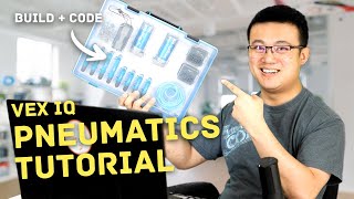 How to Build and Code VEX IQ Pneumatics [upl. by Ecnarrat]