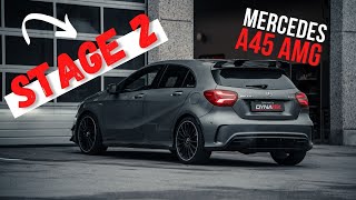 🔥 Stage 2 Mercedes A45 AMG Passage des 381 CV dorigine à [upl. by Fevre951]