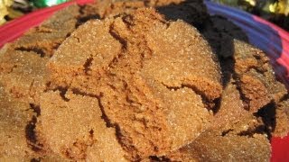 Christmas Day GINGERSNAP COOKIES  How to make GINGER COOKIES Recipe [upl. by Ahseek490]