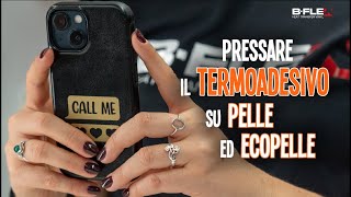 Come personalizzare pelle ed ecopelle con il TERMOADESIVO [upl. by Ciapas]