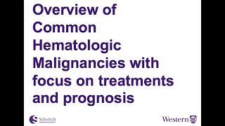 Sesssion 2 Hematologic Malignancies Overview [upl. by Dripps987]