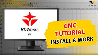 RD WORKS V8  INSTALL amp WORK TUTORIAL  Virmer CNC [upl. by Nanni]