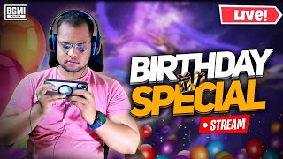 🔴MY BIRTHDAY SPECIAL LIVE🎉  IPHONE 15 PLUS  BATTLEGROUND MOBILE INDIA  MS XOLO IS LIVE [upl. by Nohsauq434]