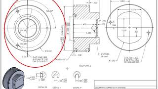 How to Read engineering drawings and symbols tutorial  part design [upl. by Ydaj]