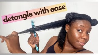 Easy Natural Hair Detangling Routine Pain Free [upl. by Haman]