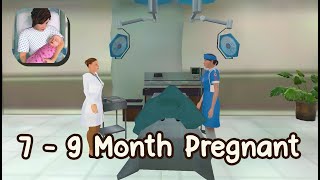 Pregnant Mother Simulator  Virtual Pregnancy Game 79 Month Pregnant Android iOS [upl. by Arihsay]