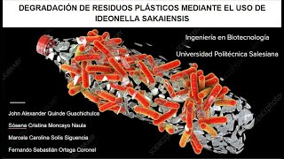 DEGRADACIÓN DE RESIDUOS PLÁSTICOS MEDIANTE EL USO DE IDEONELLA SAKAIENSIS [upl. by Anaile]