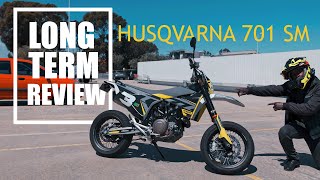 Husqvarna 701 Supermoto Long Term Review [upl. by Ynohtnaluap]