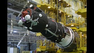 Soyuz MS08 Assembly Testing Integration and Rollout [upl. by Mabelle]