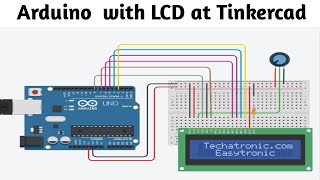 lcd tinkercad  tinkercad lcd hello world  tinkercad arduino lcd display  tinkercad arduino lcd [upl. by Wandie991]