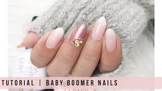 TUTORIAL  BABY BOOMER NAILS CND Shellac Gel Polish [upl. by Phina]