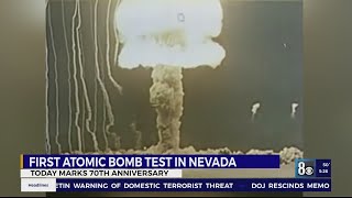 Today marks 70th anniversary of first atomic bomb test in Nevada [upl. by Dnomad]