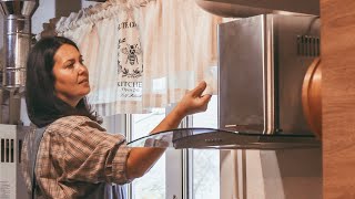 Daily life of a housewife in a village house How I make homemade bread Kitchen cleaning [upl. by Meredeth]