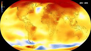 Global temperature anomalies from 1880 to 2017 [upl. by Cyrano]