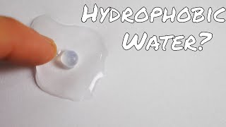 SelfRepelling Hydrophobic Water Drops [upl. by Qulllon]