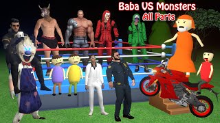 Baba VS Monsters Full Episode  Baba Boxing Fight  Gulli Bulli And Monster Boxing  MJOH Toons [upl. by Mailli]