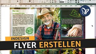 InDesign Tutorial Flyer erstellen und in Druck geben [upl. by Orion]