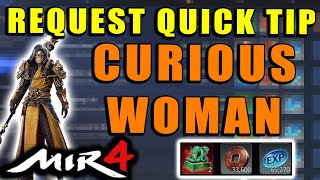 MIR4  Curious Woman  Retrieve Lost Item Guide Request Quick Tip Walkthrough [upl. by Zoller]