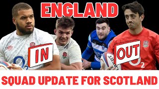 ENGLAND INS AND OUTS  SIX NATIONS SQUAD UPDATE [upl. by Aidaas]