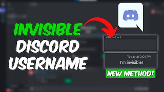 How to Set an Invisible Username on Discord  2024 METHOD [upl. by Isyad]