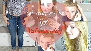 GRWM for VALENTINSDAY ♥ Makeup Hair amp Outfit [upl. by Einafets]