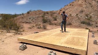 12x24 DIY Shed Build Part 1  Floor [upl. by Aterg]