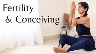 Yoga For Fertility amp Conception  Follicular amp Ovulation Phase  Yoga To Get Pregnant [upl. by Ebneter358]