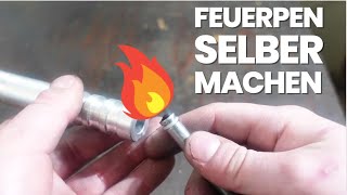 Feuer machen ohne Feuerzeug  Fire Pen zum selber machen [upl. by Charita486]