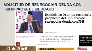 SOLICITUD DE RENEGOCIAR DEUDA CON EL FMI IMPACTA AL MERCADO [upl. by Godric59]